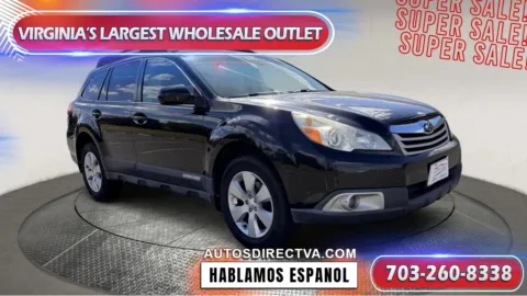 Black 2011 Subaru Outback 2.5i Premium for sale in Manassas, VA