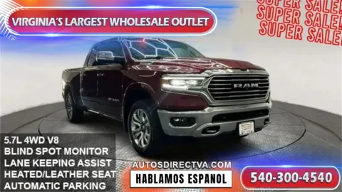 Red 2019 Ram 1500 Laramie Longhorn for sale in Manassas, VA