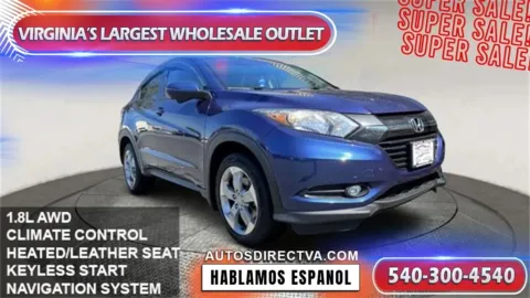 Blue 2017 Honda HR-V EX-L for sale in Manassas, VA