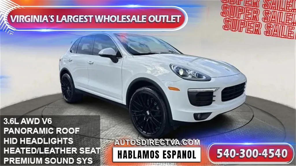 White 2016 Porsche Cayenne for sale in Fredericksburg, VA