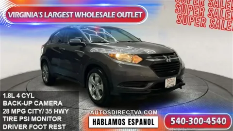 Gray 2016 Honda HR-V LX for sale in Manassas, VA