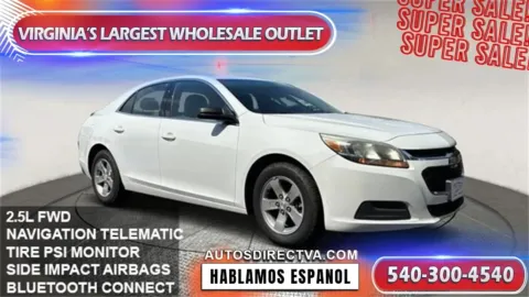 White 2014 Chevrolet Malibu LS for sale in Manassas, VA