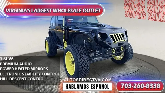 Black 2018 Jeep Wrangler JK Sahara for sale in Manassas, VA