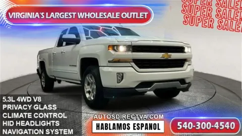 White 2018 Chevrolet Silverado 1500 LT for sale in Manassas, VA