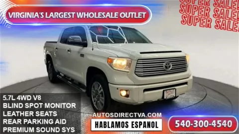 White 2017 Toyota Tundra SR5 for sale in Manassas, VA
