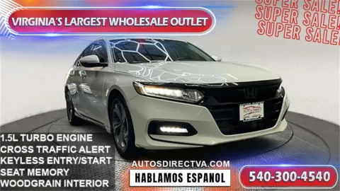 White 2019 Honda Accord EX-L for sale in Manassas, VA