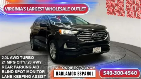 Black 2022 Ford Edge SEL for sale in Manassas, VA