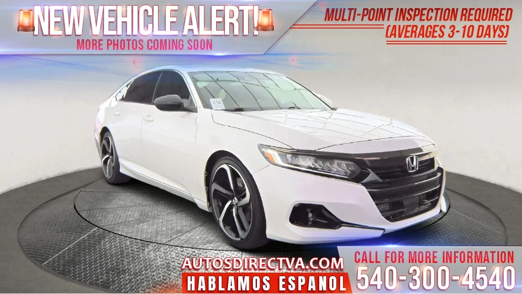 White 2021 Honda Accord Sport Special Edition for sale in Manassas, VA