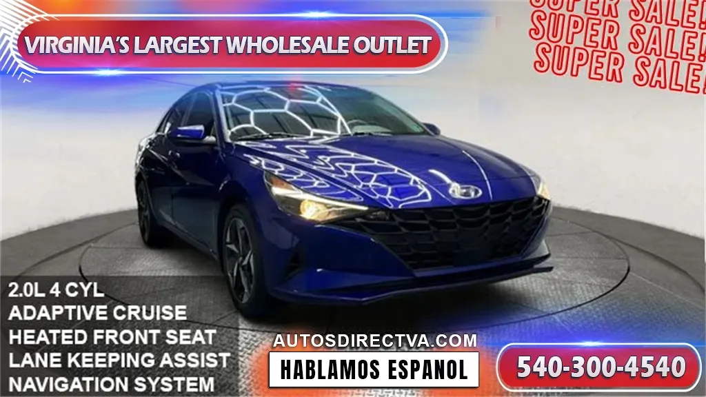 Blue 2023 Hyundai Elantra SEL for sale in Manassas, VA