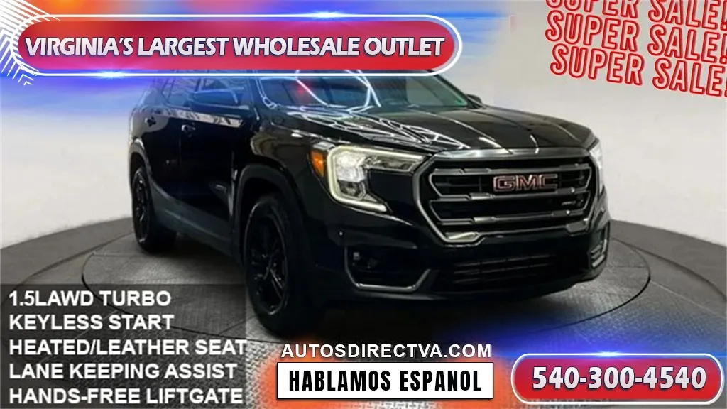 Black 2023 GMC Terrain AT4 for sale in Manassas, VA
