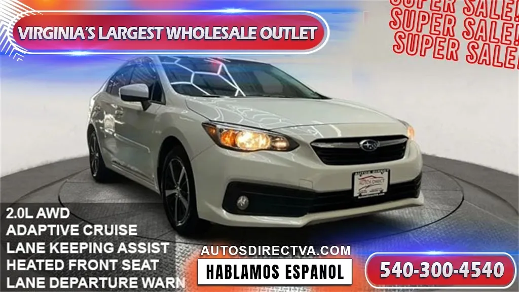 White 2022 Subaru Impreza Premium for sale in Manassas, VA