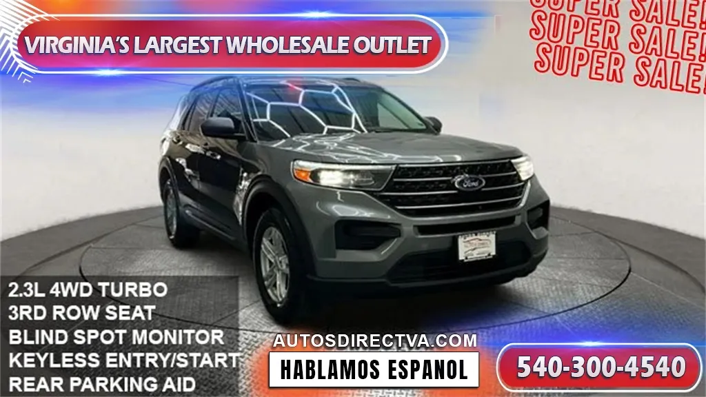 Gray 2022 Ford Explorer XLT for sale in Manassas, VA