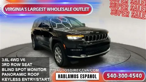 Black 2022 Jeep Grand Cherokee L Limited for sale in Manassas, VA