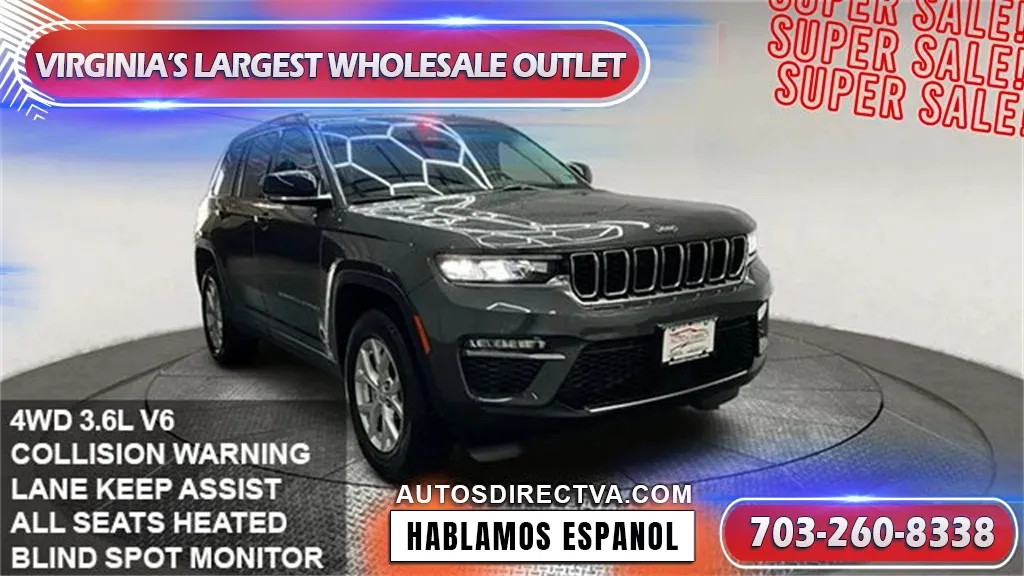 Gray 2024 Jeep Grand Cherokee Limited for sale in Manassas, VA