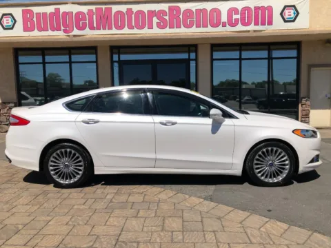 White 2013 Ford Fusion Titanium for sale in Reno, NV