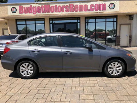 Gray 2012 Honda Civic LX for sale in Reno, NV