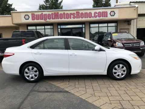 White 2016 Toyota Camry LE for sale in Reno, NV