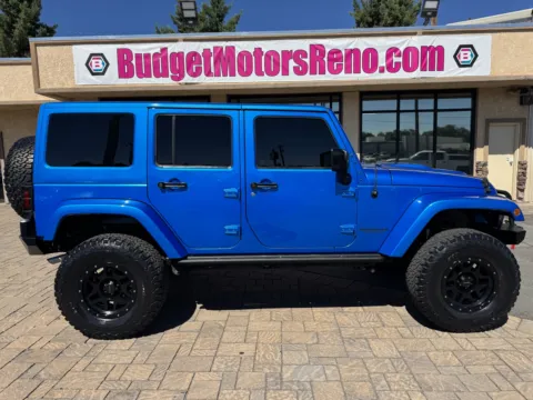 Blue 2015 Jeep Wrangler Unlimited Altitude for sale in Reno, NV
