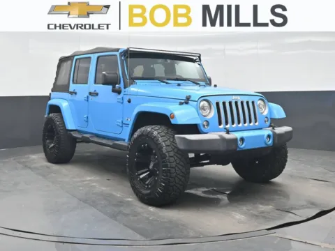 Blue 2018 Jeep Wrangler JK Unlimited Sahara for sale in Darlington, SC