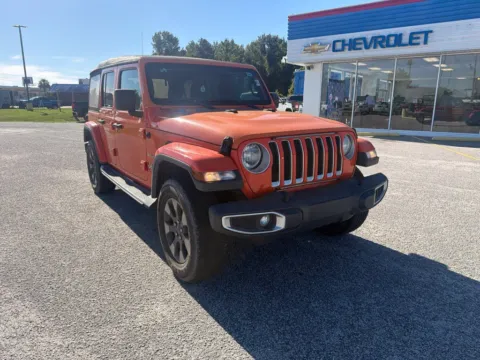 Orange 2018 Jeep Wrangler Unlimited Sahara for sale in Darlington, SC