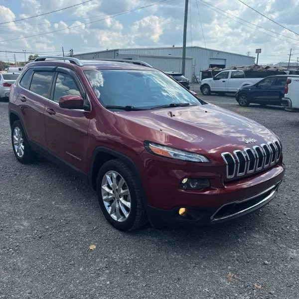 Red 2017 Jeep Cherokee Limited for sale in Darlington, SC