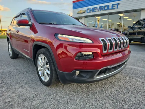 Red 2017 Jeep Cherokee Limited for sale in Darlington, SC