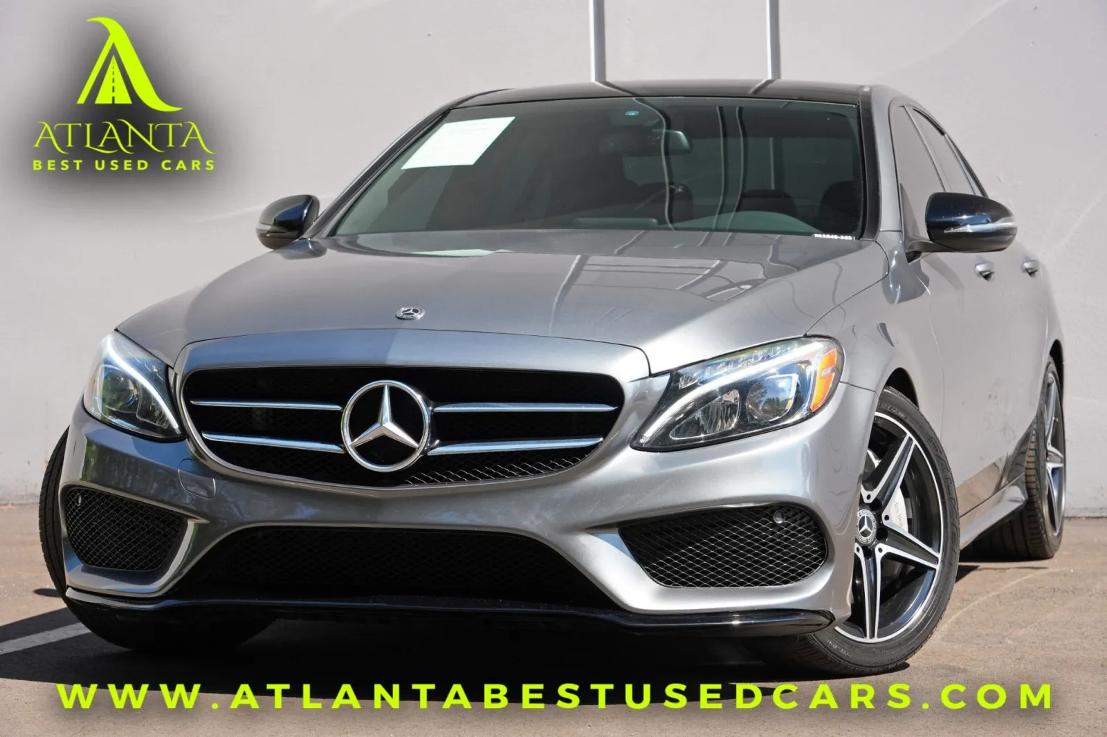 Gray 2018 Mercedes-Benz C-Class C 300 w/ Premium, AMG Line & Night Packages for sale in Peachtree Corners, GA