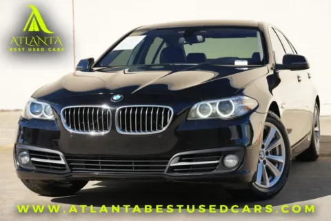 Black 2015 BMW 5 Series 528i xDrive w/ Premium & Driver Assist Packages for sale in Peachtree Corners, GA