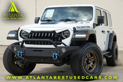 White 2022 Jeep Wrangler 4xe Unlimited Rubicon for sale in Peachtree Corners, GA