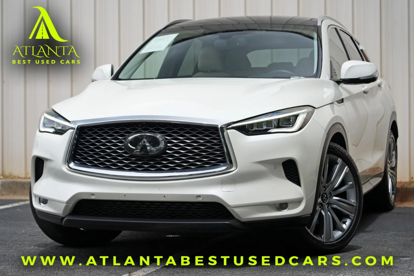 White 2021 INFINITI QX50 SENSORY for sale in Peachtree Corners, GA