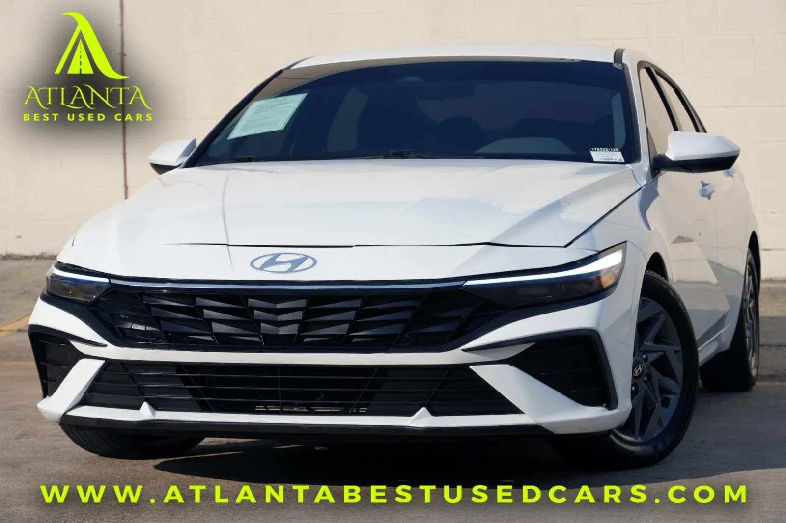White 2025 Hyundai Elantra Hybrid Blue for sale in Peachtree Corners, GA