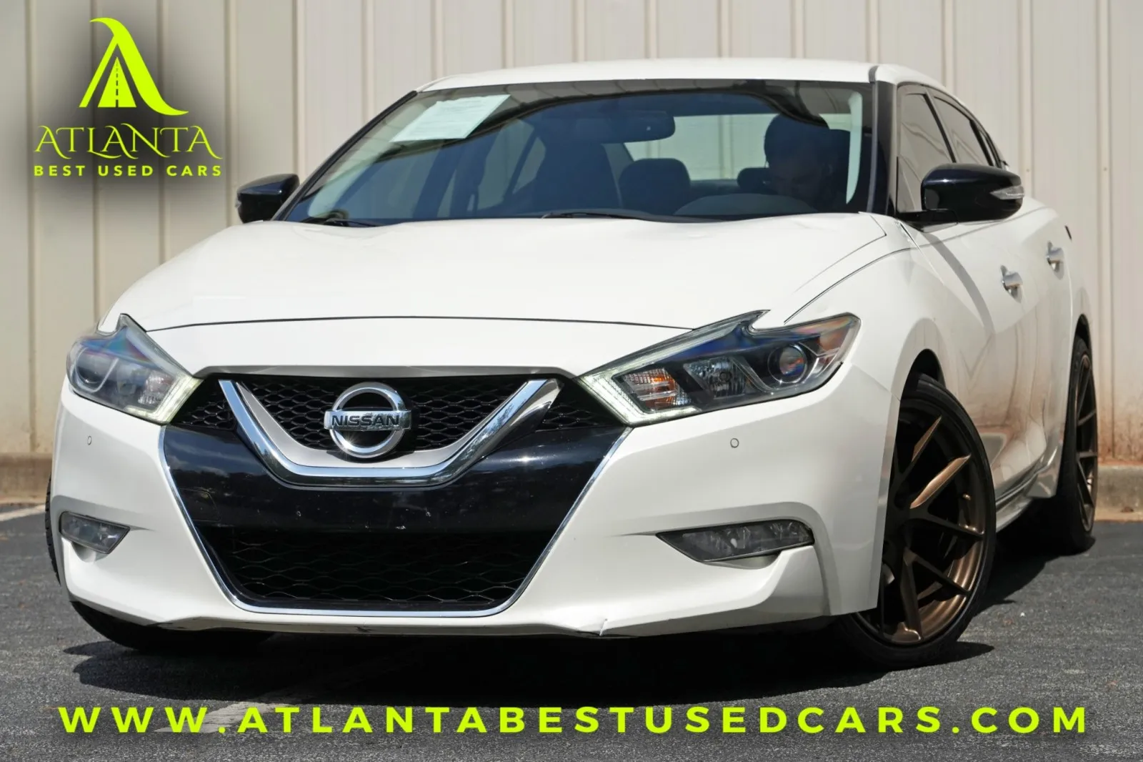 White 2017 Nissan Maxima SR w/ Midnight Edition Package for sale in Peachtree Corners, GA