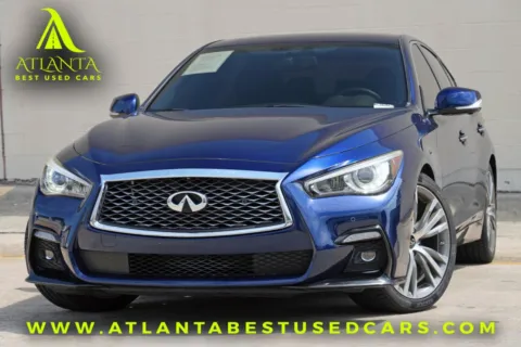 Blue 2021 INFINITI Q50 3.0t SENSORY for sale in Peachtree Corners, GA