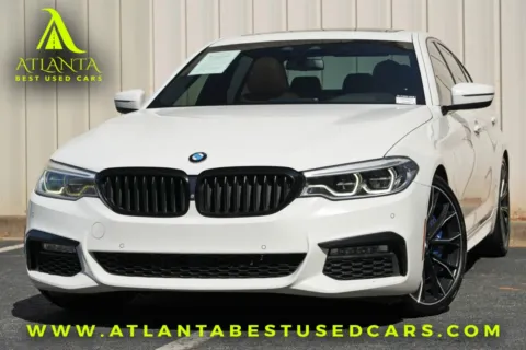 White 2017 BMW 5 Series 540i w/ M Sport, Premium & Driving Assist Packages for sale in Peachtree Corners, GA