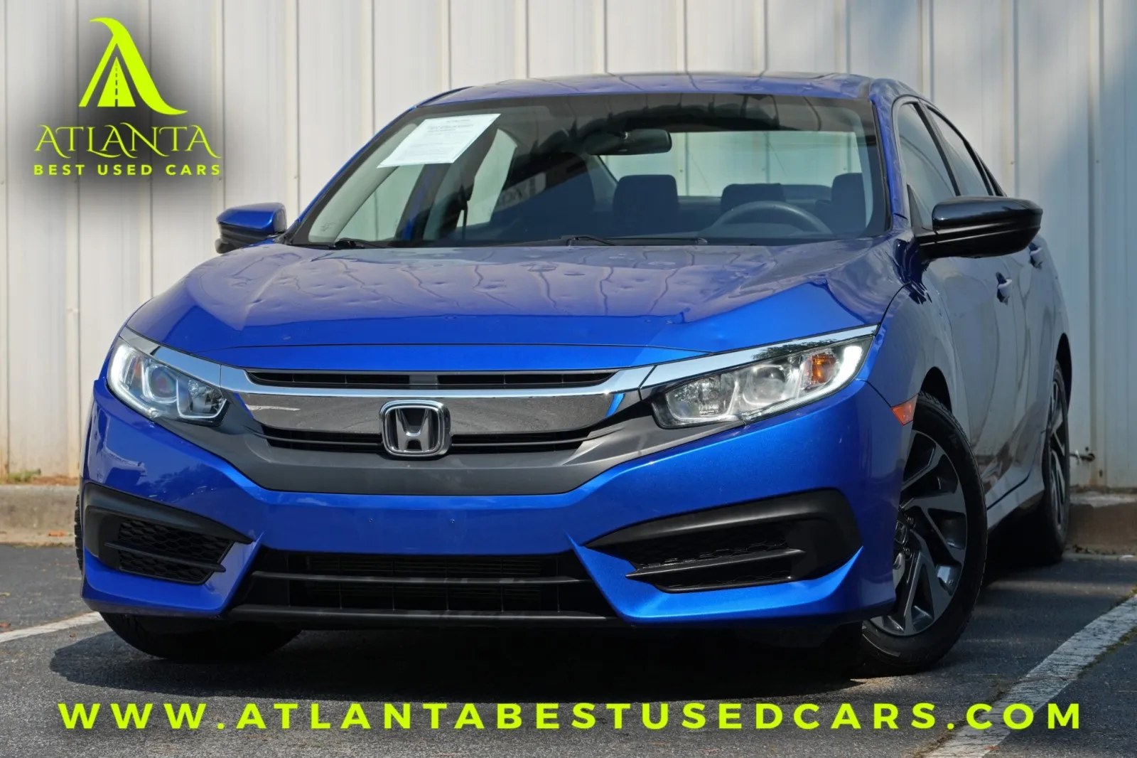 Blue 2017 Honda Civic Sedan EX for sale in Peachtree Corners, GA
