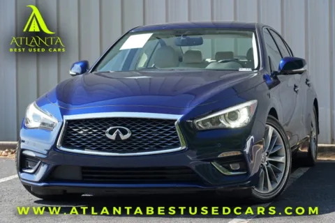 Blue 2022 INFINITI Q50 LUXE for sale in Peachtree Corners, GA