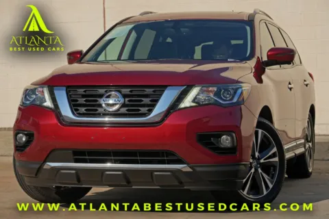 Red 2017 Nissan Pathfinder Platinum for sale in Peachtree Corners, GA