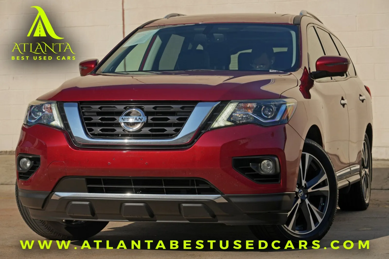 Red 2017 Nissan Pathfinder Platinum for sale in Peachtree Corners, GA