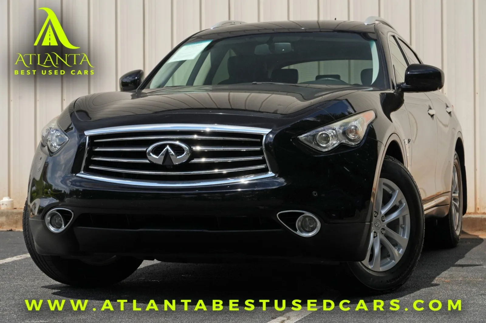 Black 2014 INFINITI QX70 w/ Premium Package for sale in Peachtree Corners, GA