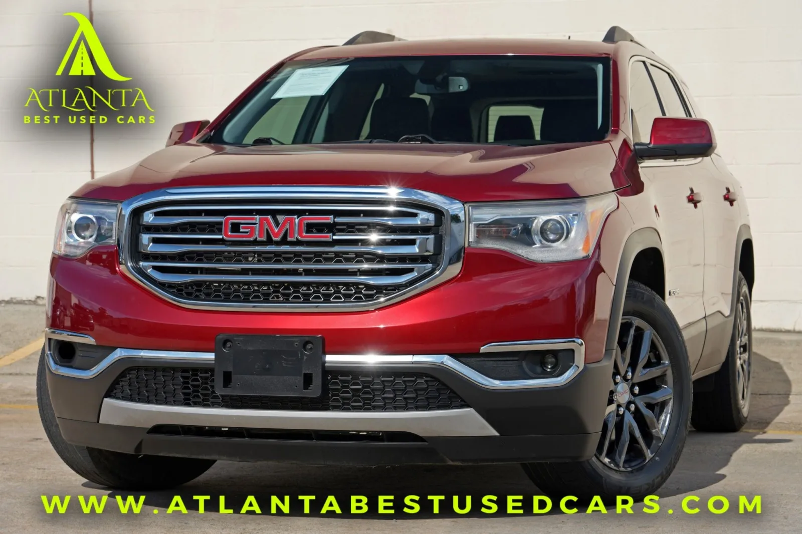 Red 2019 GMC Acadia SLT for sale in Peachtree Corners, GA