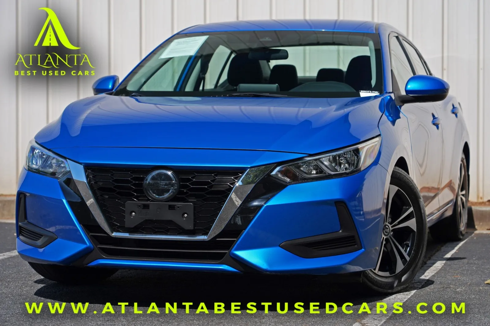 Blue 2021 Nissan Sentra SV for sale in Peachtree Corners, GA