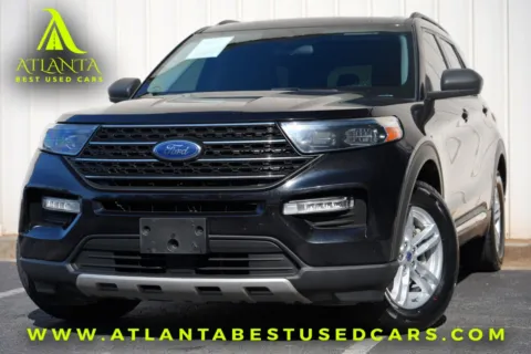 Black 2022 Ford Explorer XLT for sale in Peachtree Corners, GA