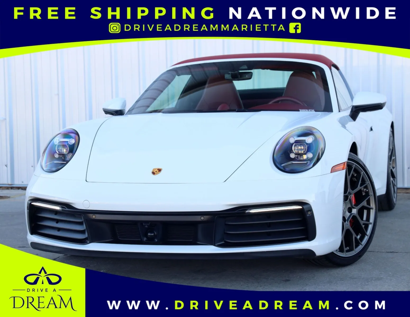 White 2021 Porsche 911 Targa 4S for sale in Marietta, GA