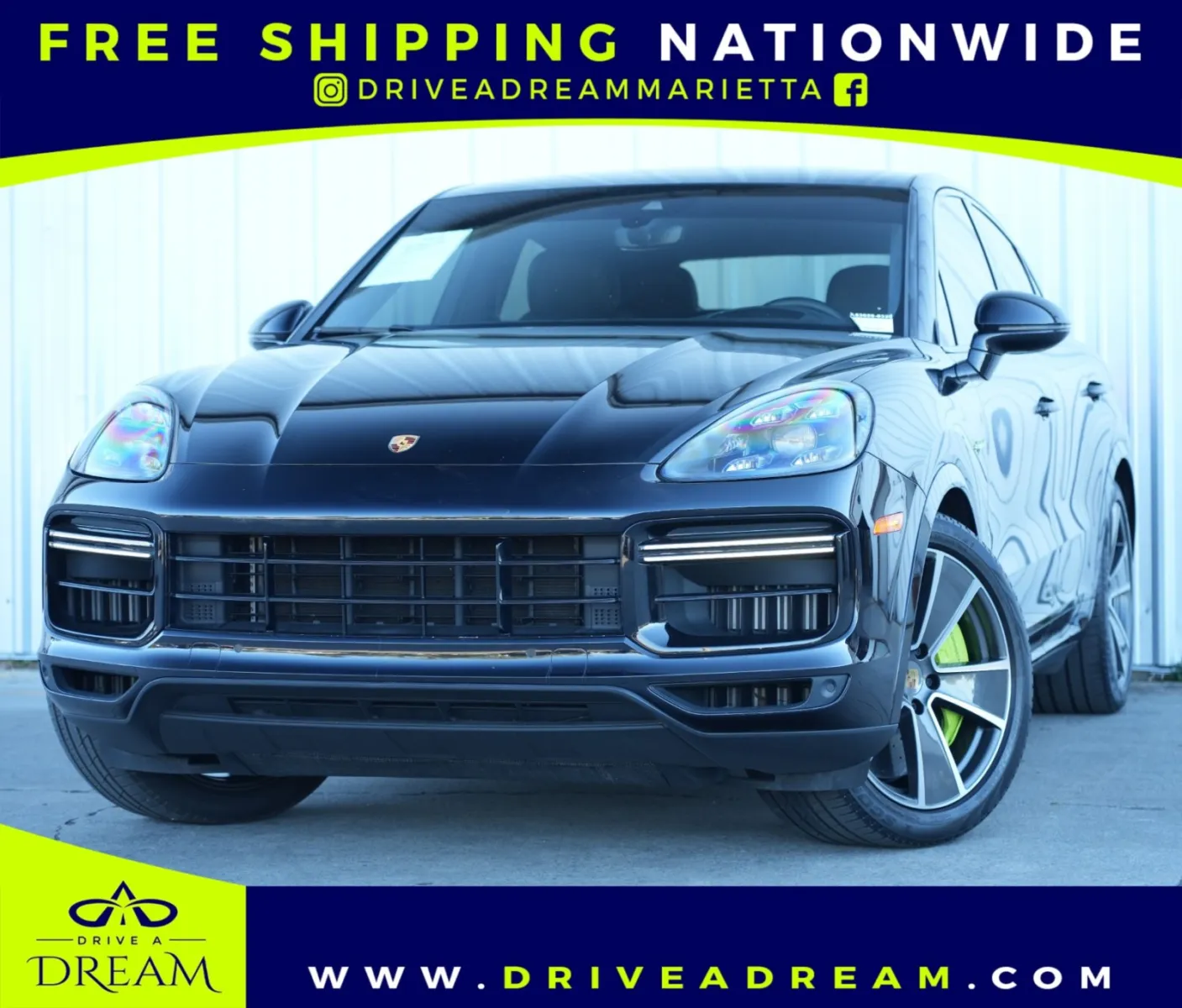 Black 2021 Porsche Cayenne Coupe Turbo S E-Hybrid w/ Premium Plus Package for sale in Marietta, GA
