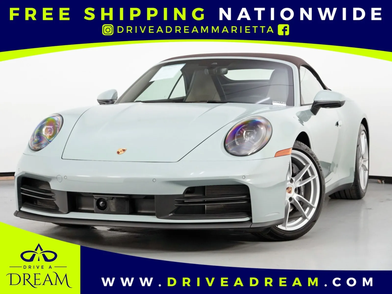 Green 2025 Porsche 911 Carrera Cabriolet w/ Premium Package for sale in Marietta, GA