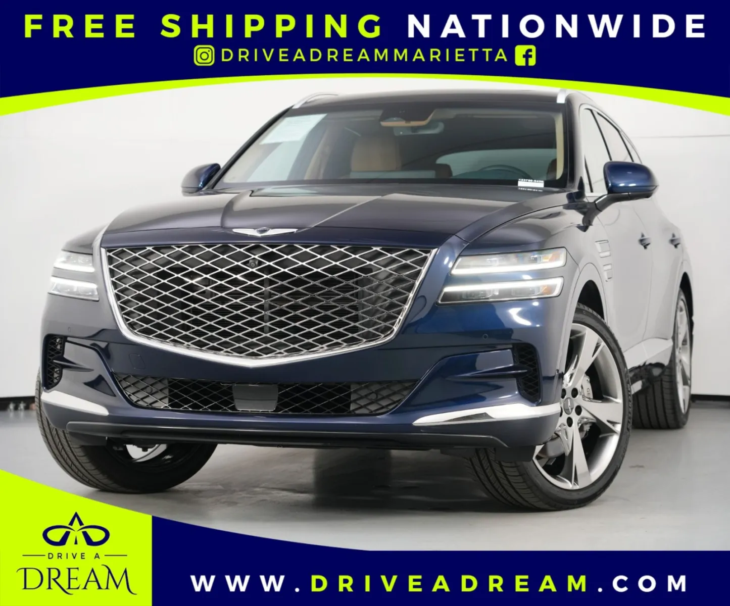 Blue 2023 Genesis GV80 w/ Advanced & Prestige Package for sale in Marietta, GA