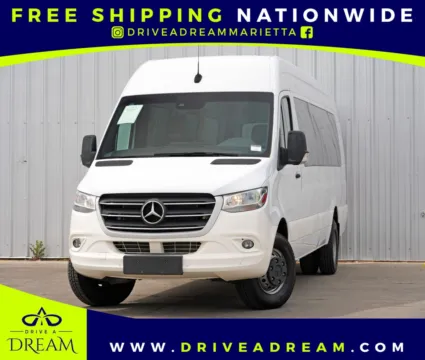 White 2020 Mercedes-Benz Sprinter Cargo Van w/ Premium, Driver Convenience & Comfort Packages for sale in Marietta, GA