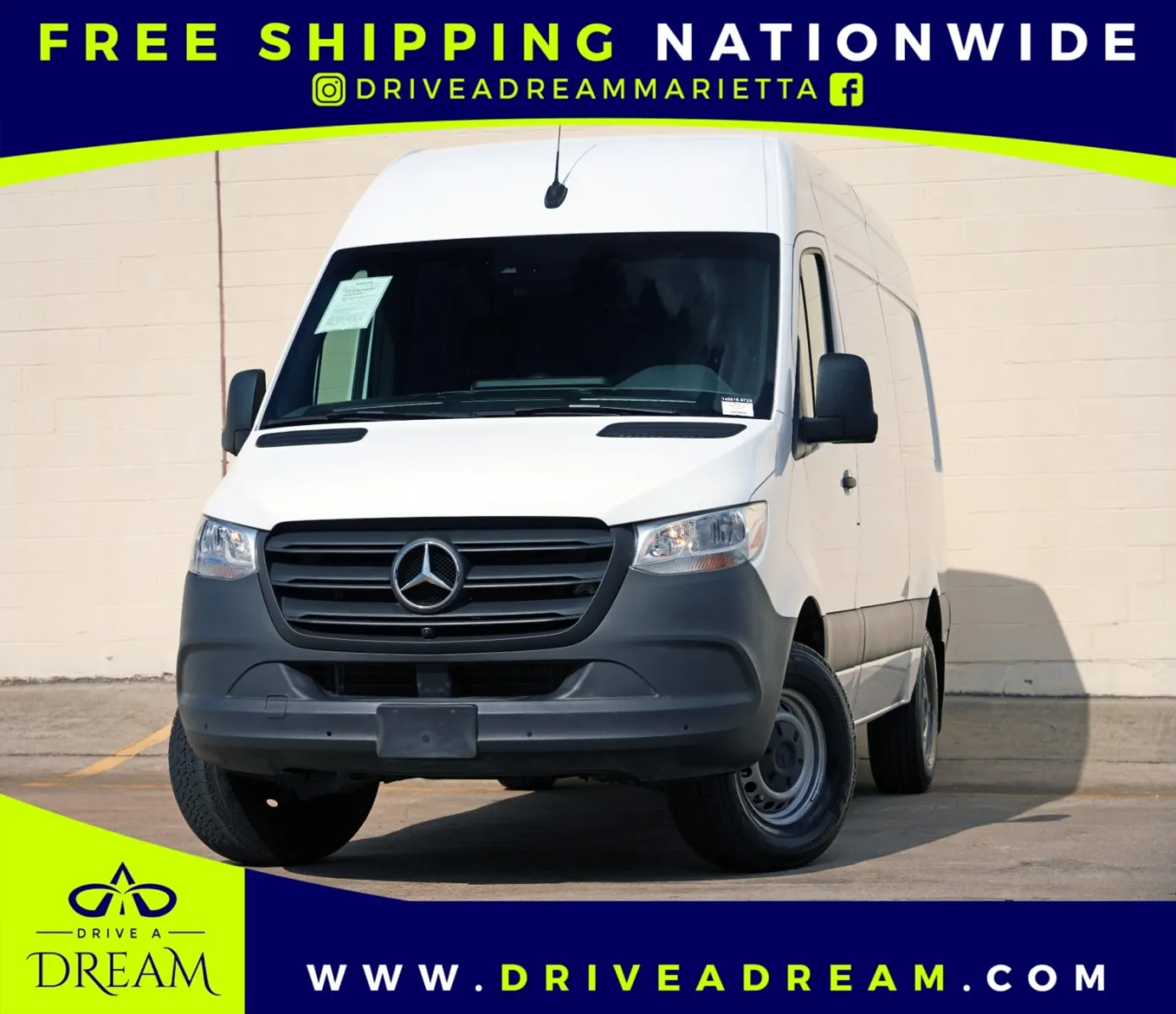 White 2023 Mercedes-Benz Sprinter Cargo Van w/ Premium Plus, Driver Convenience & Comfort Plus Packages for sale in Marietta, GA