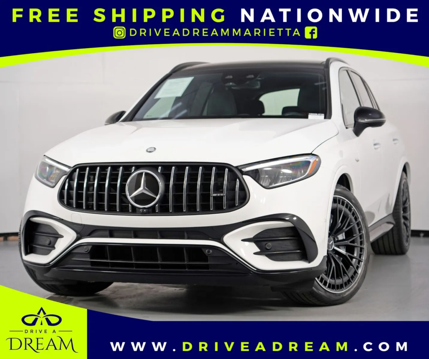 White 2024 Mercedes-Benz GLC AMG GLC 43 w/ Driver Assist & AMG Night Packages for sale in Marietta, GA