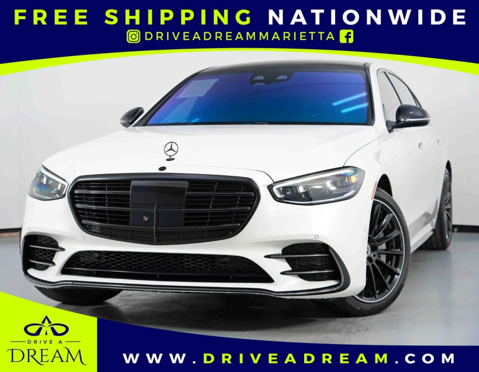 White 2023 Mercedes-Benz S-Class S 580 w/ AMG Line & Night Packages for sale in Marietta, GA
